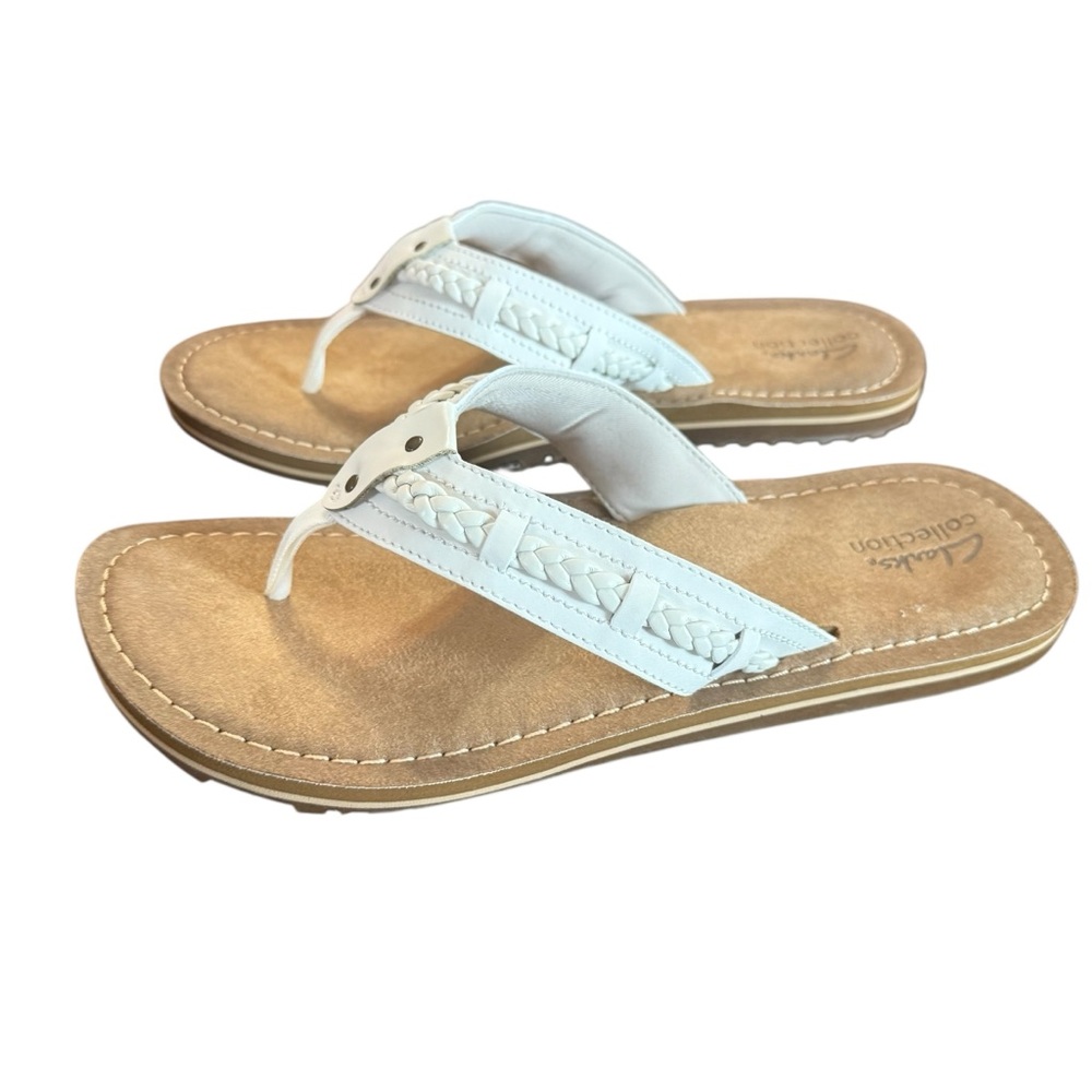 Clark’s Fenner Nerice Off White Sandal Size 10 - Picture 6 of 10